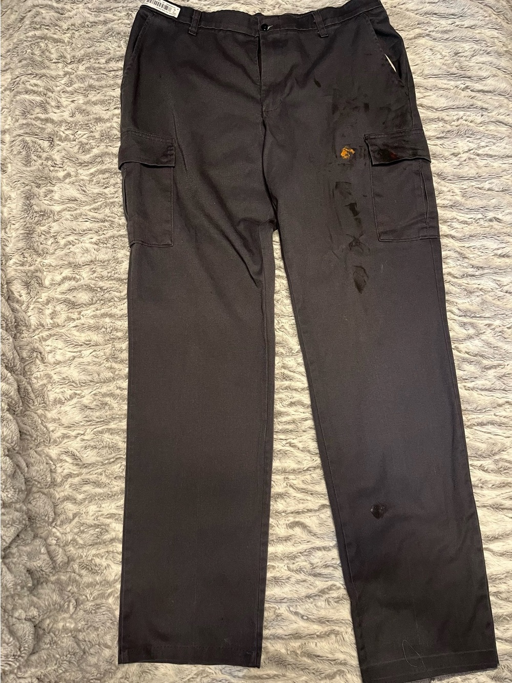 Vestis 36x36 Thrashed Cargo Work Pants Oil Stained Mechanic Industrial Workwear